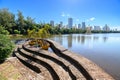 Beautiful landscape of Igapo lake, Londrina - PR, Brazil