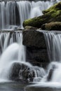 Beautiful landscape image of Scaleber Force waterfall detail in Yorkshire Dales National Park in England