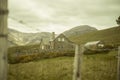 Beautiful landscape of an irish valley,  between mountains. A lonely house /farm in the countryside. Ireland Royalty Free Stock Photo