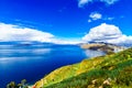 Beautiful landscape on Isla del Sol by Lake Titicaca - Bolivia Royalty Free Stock Photo