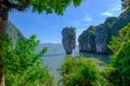 Beautiful landscape of James Bond Island-Koh Tapu, Phang Nga Bay,Thailand Royalty Free Stock Photo