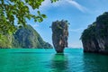 Beautiful landscape of James Bond Island-Koh Tapu, Phang Nga Bay,Thailand Royalty Free Stock Photo