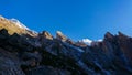 Beautiful landscape of Karakorum mountain in summer, Laila Peak and Gondogoro Glacier Khuspang camp, K2 trek, Pakistan