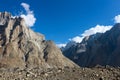 Beautiful landscape of Karakorum mountain in summer, Laila Peak and Gondogoro Glacier Khuspang camp, K2 trek, Pakistan