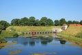 Beautiful landscape of the Kastellet, or the citadel Christianshavn, in the city centre of Copenhagen, Denmark.