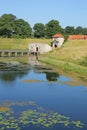 Beautiful landscape of the Kastellet, or the citadel Christianshavn, in the city centre of Copenhagen, Denmark.