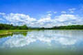 Beautiful landscape of Klong Sai reservoir in Sa Kaeo, Thailand