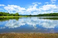 Beautiful landscape of Klong Sai reservoir in Sa Kaeo, Thailand