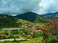 Landscape at Kundasang village, Ranau in Sabah, Malaysia.