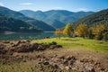 Beautiful landscape with Ladona lake at Peloponnese, Greece Royalty Free Stock Photo