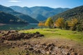 Beautiful landscape with Ladona lake at Peloponnese, Greece Royalty Free Stock Photo