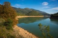 Beautiful landscape with Ladona lake at Peloponnese, Greece Royalty Free Stock Photo