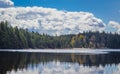 Beautiful landscape of a lake in a forest. Rolley Lake Provincial Park