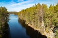 Beautiful landscape and lake Lapinsalmi in the national park Repovesi, Finland