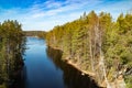 Beautiful landscape and lake Lapinsalmi in the national park Repovesi, Finland