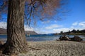 Beautiful landscape of lake wanaka in south island new zealand i Royalty Free Stock Photo