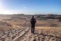 Beautiful landscape at Laoag City Sand dunes