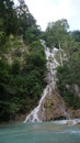 Beautiful landscape at Lapopu waterfall, sumba island Royalty Free Stock Photo