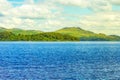 Beautiful landscape with Loch Lomond lake in Luss, Argyll&Bute in Scotland, UK Royalty Free Stock Photo