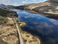 Beautiful landscape of the Long loch Scottish Highlands on a sunny morning Royalty Free Stock Photo