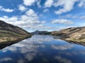 Beautiful landscape of the Long loch Scottish Highlands on a sunny morning Royalty Free Stock Photo