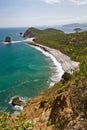 Beautiful landscape of Los Frailes beach in Royalty Free Stock Photo