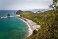 Beautiful landscape of Los Frailes beach in Royalty Free Stock Photo