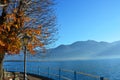 Beautiful Landscape in Lovere town, Lake Iseo, Bergamo, Italy Royalty Free Stock Photo