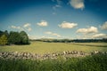 Beautiful landscape in Mahlam village, Yorkshire Dales, England, UK Royalty Free Stock Photo