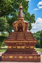 Beautiful landscape with Mandala and Buddhist Stupa