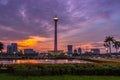 Beautiful landscape of Medan Merdeka Square or National Monument Monas, Jakarta Royalty Free Stock Photo