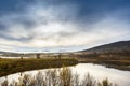 Misty fog over mountain, Tromso, Norway Royalty Free Stock Photo