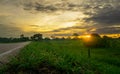 Beautiful landscape on the plains