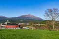 Beautiful landscape with mount Kirishima Royalty Free Stock Photo