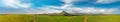 Beautiful landscape of Mount Rempart in Mauritius, aerial panoramic view