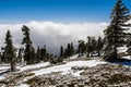 Beautiful landscape on Mount San Antonio Mt Baldy, Los Angeles county, California Royalty Free Stock Photo