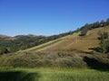 Beautiful landscape of mountain Kopaonik in Serbia, rural scene, majestic pitoresque view.