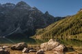 Beautiful landscape of mountain lake. High Tatras. Poland Royalty Free Stock Photo