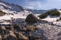 Beautiful landscape of mountain lake. High Tatras. Poland Royalty Free Stock Photo