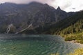 Beautiful landscape of mountain lake. High Tatras. Poland Royalty Free Stock Photo