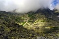 Beautiful landscape of mountain lake. High Tatras. Slovakia Royalty Free Stock Photo