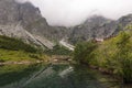 Beautiful landscape of mountain lake. High Tatras. Slovakia Royalty Free Stock Photo