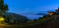 Beautiful landscape of mountain misty morning sunrise is the travel destination and famous place at Khao Kho district, Phetchabun Royalty Free Stock Photo