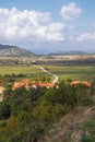 Beautiful landscape of mountain valley. Bosnia and Herzegovina, Republika Srpska, Zubacko polje Royalty Free Stock Photo