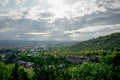 Beautiful landscape of mountains and city of Pyatigorsk Royalty Free Stock Photo