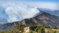 Beautiful landscape of mountains and clouds