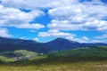 beautiful landscape, mountains, clouds Royalty Free Stock Photo