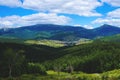 beautiful landscape, mountains, clouds Royalty Free Stock Photo