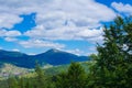 beautiful landscape, mountains, clouds Royalty Free Stock Photo