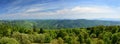 Beautiful landscape in the mountains in summer. Czech Republic - the White Carpathians - Europe.